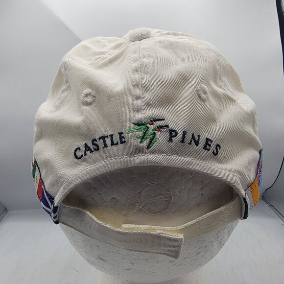 Castle Pines International Flags White Baseball Hat Cap Outdoors Casual - Picture 3 of 9